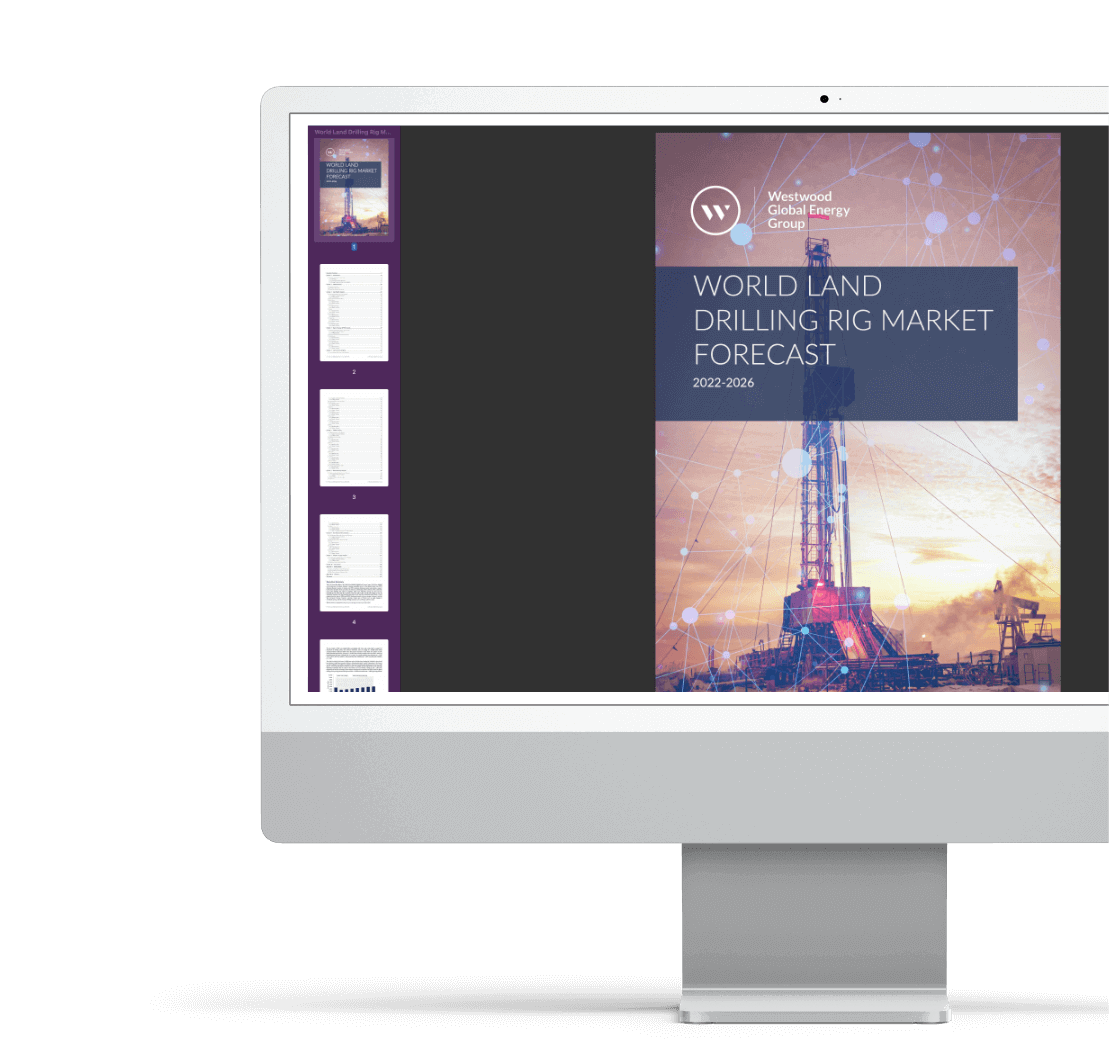 World Land Drilling Rig Market Forecast Screenshot, International land drilling rigs, drilling rig, land drilling rig count, oil rig