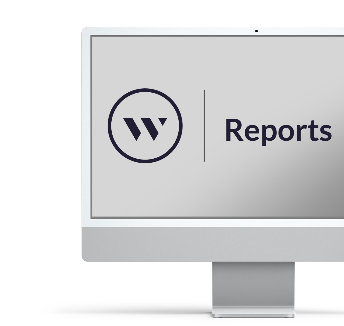 iMac Mockup - Reports