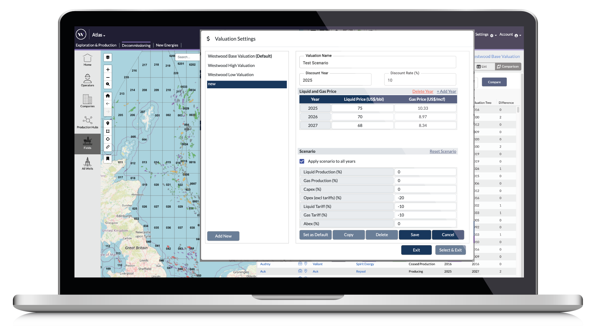 Atlas UK & Norway Oil & Gas Decommissioning Sensitivity Analysis