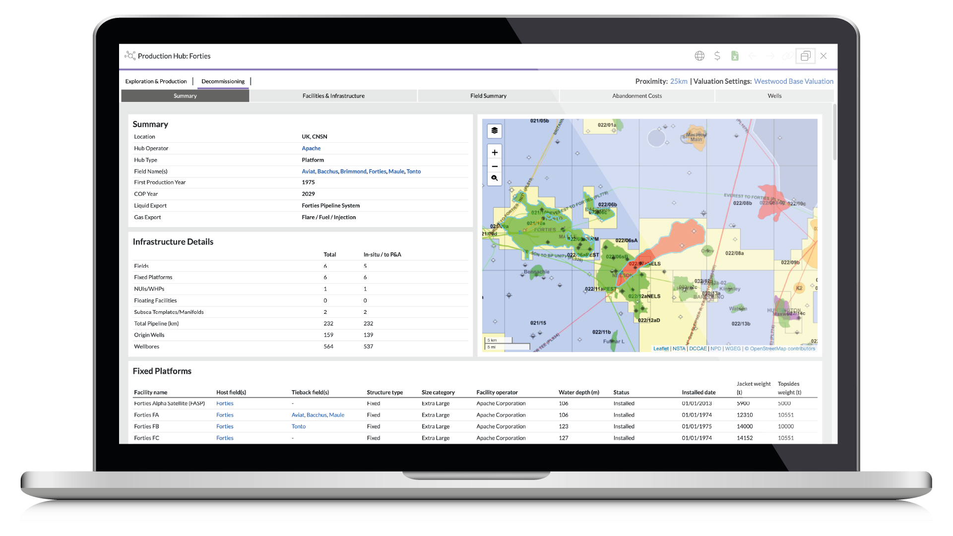 Atlas Decommissioning Hub Forties North Sea Laptop Image
