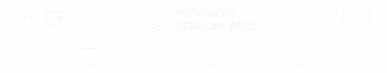 Westwood, Norwegian Offshore Wind, World Forum Offshore Wind, Wind Europe and Oceantic Survey Partner Logos